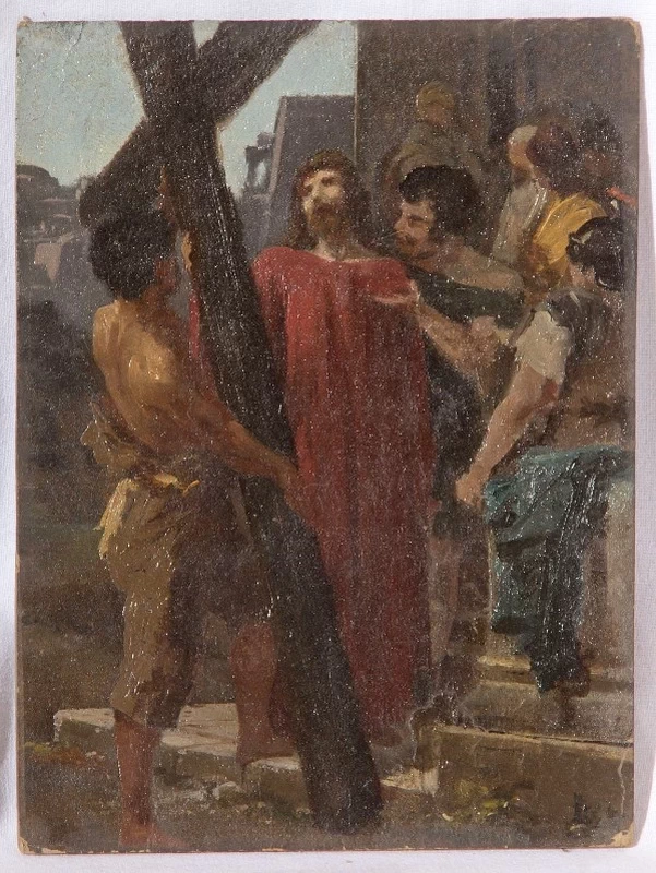 Cristo caricato della croce - bozzetto